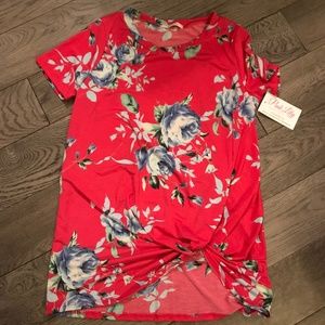 Twenty Ten Pink Floral Blouse